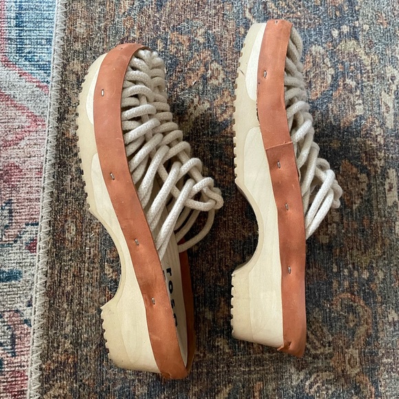 ROSA MOSA clogs with rope / plastic soles. Size 40/ 9 - Picture 4 of 8